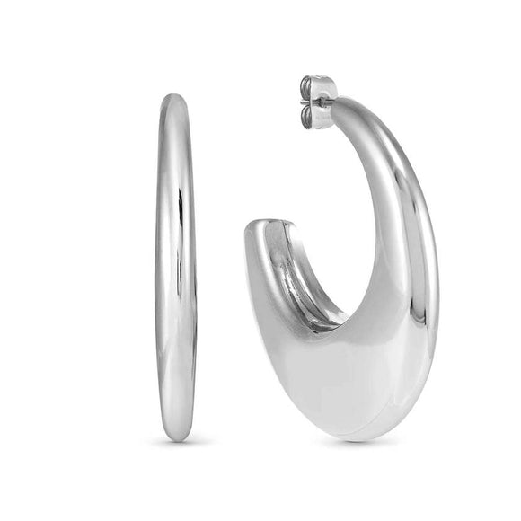ECCLETTICA earrings in steel (MEDIUM DROP) Steel