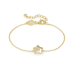 PETIT SPARKLE bracelet in 925 sterling silver and cubic zirconia Gold Star