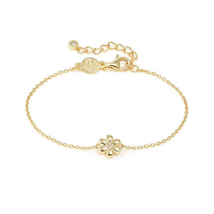 PETIT SPARKLE bracelet in 925 sterling silver and cubic zirconia Gold Flower