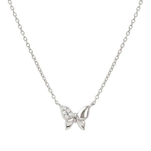 PETIT SPARKLE necklace in 925 sterling silver and cubic zirconia Butterfly