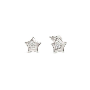 PETIT SPARKLE earrings in 925 sterling silver and cubic zirconia Star