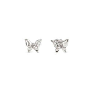 PETIT SPARKLE earrings in 925 sterling silver and cubic zirconia Butterfly