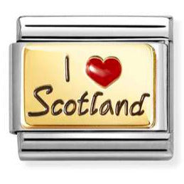 030231/7 Classic 18ct Gold & Steel  I Love Scotland
