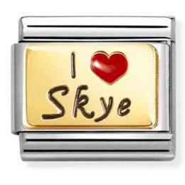 030231/72 Classic 18ct Gold & Steel  I Love Sky