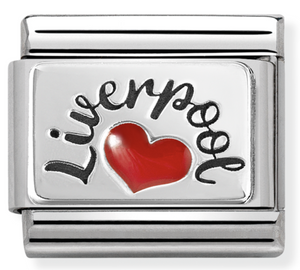 330209/45  Silver Liverpool & Red Heart