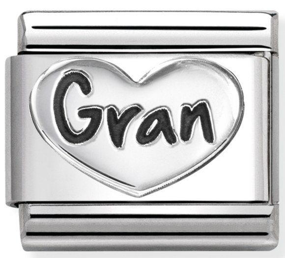 330101/98 Classic Silver& st.steel Gran Heart