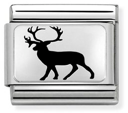 330192/01 Classic, steel & 925 sterling silver Stag