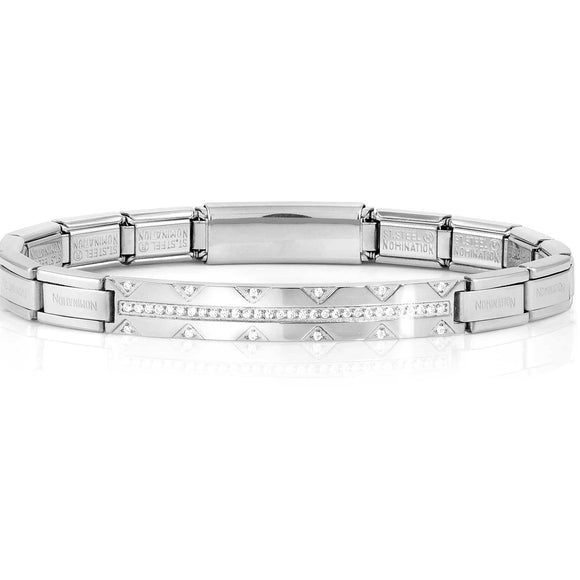 TRENDSETTER, NEW YORK smarty bracelets,steel, row cz Steel 021151/001