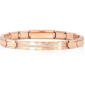 TRENDSETTER, NEW YORK smarty bracelets,steel, PVD cz row Rose Gold 021152/011