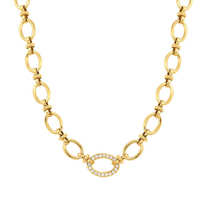 AFFINITY necklace,steel, cz Yellow Gold 028606/012