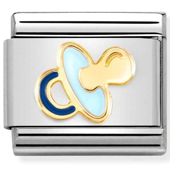 030272/63 Classic St. steel, enamel, 18k gold Blue Dummy