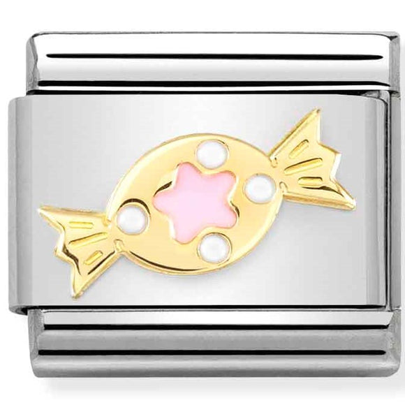 030272/72 Classic St.steel, enamel. 18k gold Pink Sweet