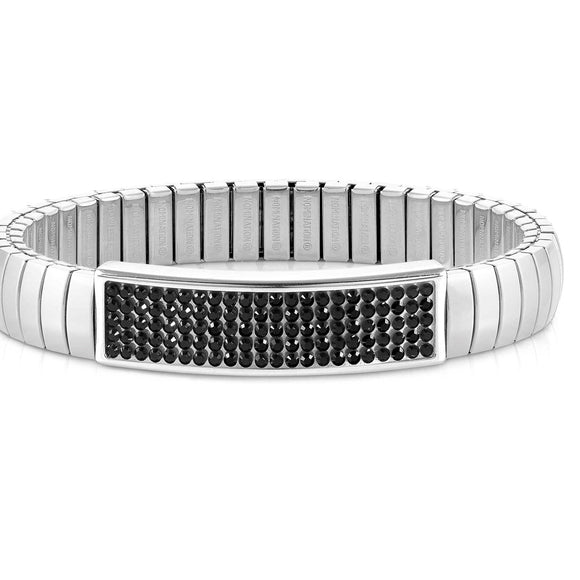 XTE MEDIUM bracelets,steel & Crystal Black 043218/011