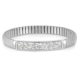 XTE SMALL bracelets,steel & Crystal Rock SILVER 043220/032