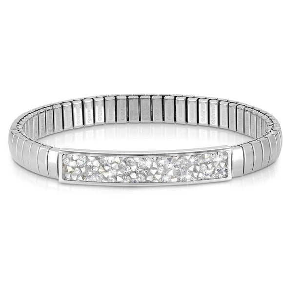 XTE SMALL bracelets,steel & Crystal Rock SILVER 043220/032