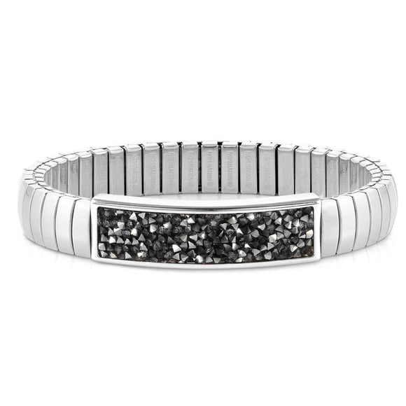 XTE MEDIUM bracelets, steel & Crystal Rock Grey 043221/018