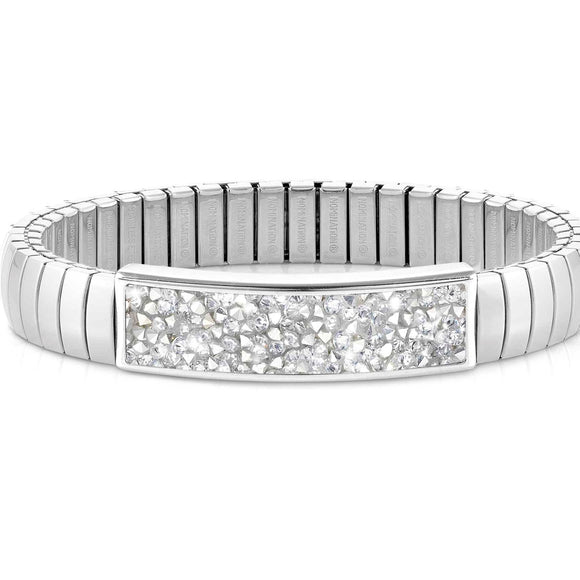 XTE MEDIUM bracelets,steel & Crystal Rock SILVER 043221/032