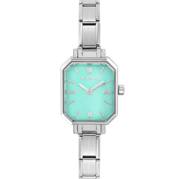 PARIS watch  NEW RECTANGULAR steel strap Green Water 076037/032
