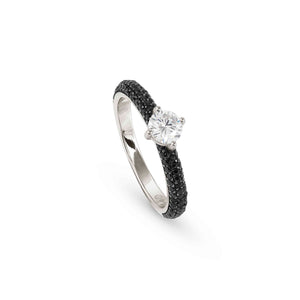 AUREA ring  925 silver, CZ Black Size 13 145700/011/005