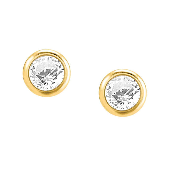 BELLA earrings ed, DETAILS, 925 silver,cz,Yellow Gold 146688/012