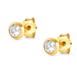 BELLA earrings ed, DETAILS, 925 silver,cz,Yellow Gold 146688/012