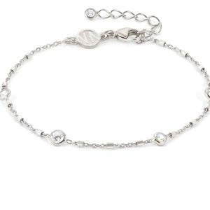 BELLA bracelet ed, DETAILS, 925 silver,CZ,Mixed Chain 146684/034