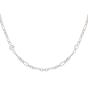 BELLA series ed,DETAILS,925 silver,CZ. Elongated Chain 146686/036