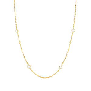 BELLA series ed,DETAILS,925 silver,CZ,GOLD ,Mixed Chain 146687/034