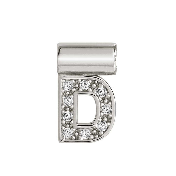 147115/004 SeiMia Letter D 925 Silver + CZ