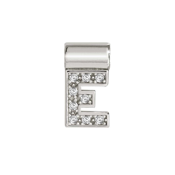 147115/005 SeiMia Letter E 925 Silver + CZ