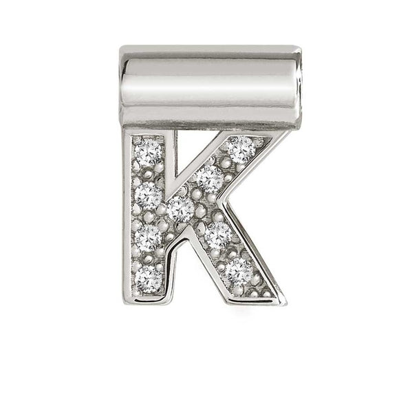 147115/011 SeiMia Letter K 925 Silver + CZ