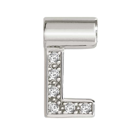 147115/012 SeiMia Letter L 925 Silver + CZ