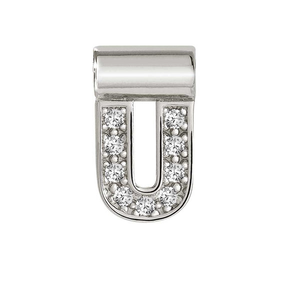 147115/021 SeiMia Letter U 925 Silver + CZ