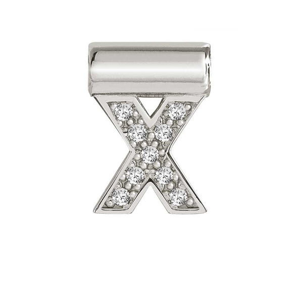 147115/024SeiMia Letter X 925 Silver + CZ