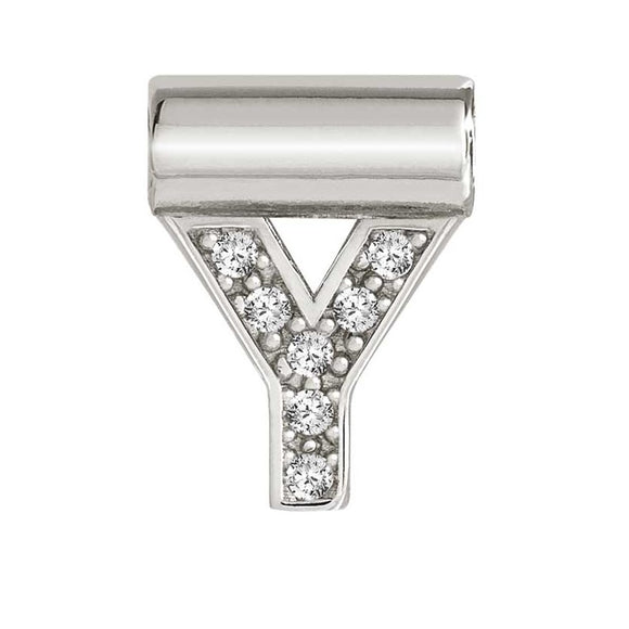 147115/025 SeiMia Letter Y 925 Silver + CZ