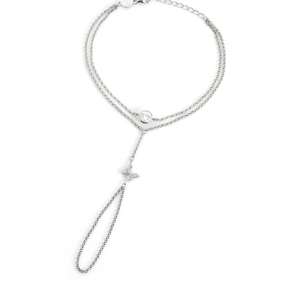 SWEETROCK ring bracelet ed. NATURE  925 silver and,CZ, Silver Butterfly 148044/040