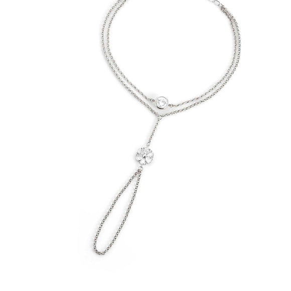 SWEETROCK ring bracelet ed. NATURE 925 silver, CZ, Silver Flower 148044/043