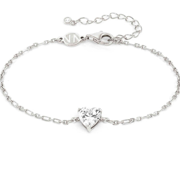 SWEETROCK bracelet ed. SPARKLING LOVE, 925 silver,CZ, Silver