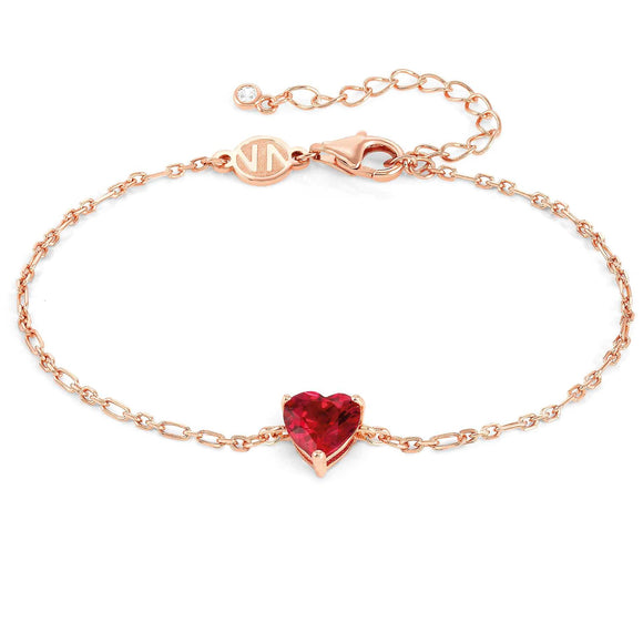 SWEETROCK bracelet ed. SPARKLING LOVE , 925 silver, CZ,  Rose Gold