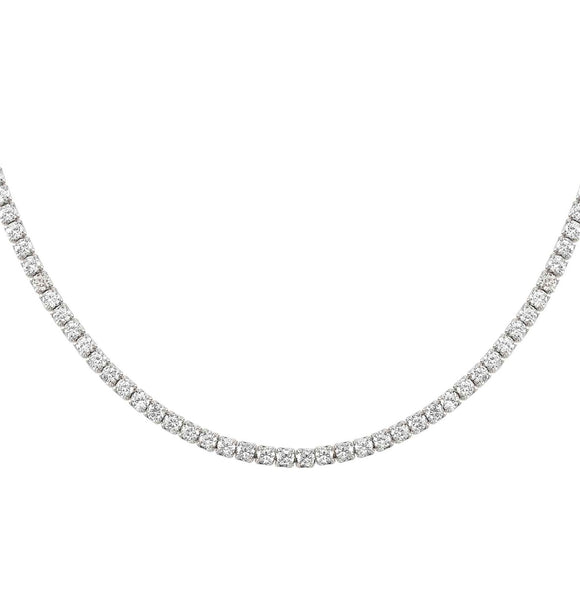 148609/010 CHIC&CHARM necklace,925 silver & CZ,RICH Silver