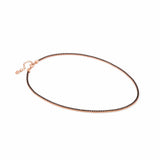 148609/011 CHIC&CHARM necklace,925 silver & CZ,RICH,Rose vergoldet