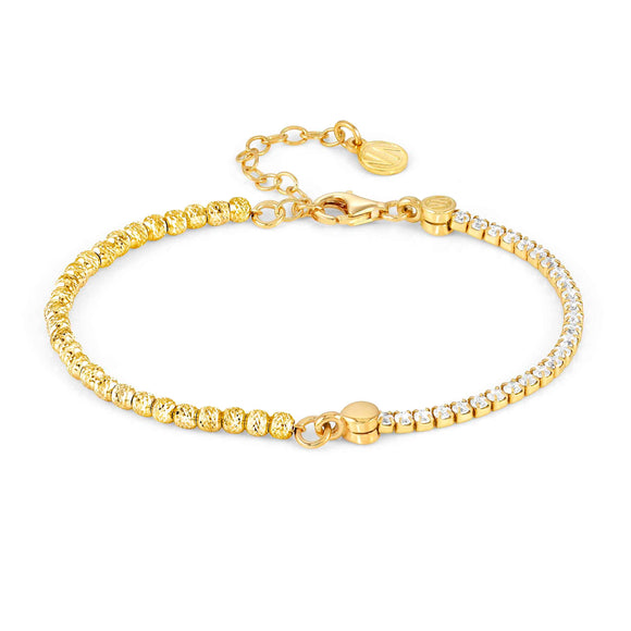 CHIC & CHARM bracelet ed. CELEBRATION  925 silver,CZ.  Yellow Gold 148615/012