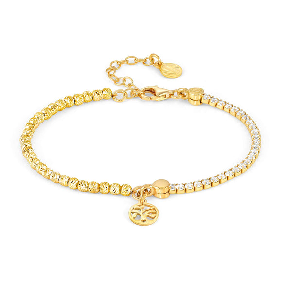 CHIC & CHARM bracelet ed. CELEBRATION  925 silver,CZ, (SYMBOL) Tree of Life yellow gold 148616/034