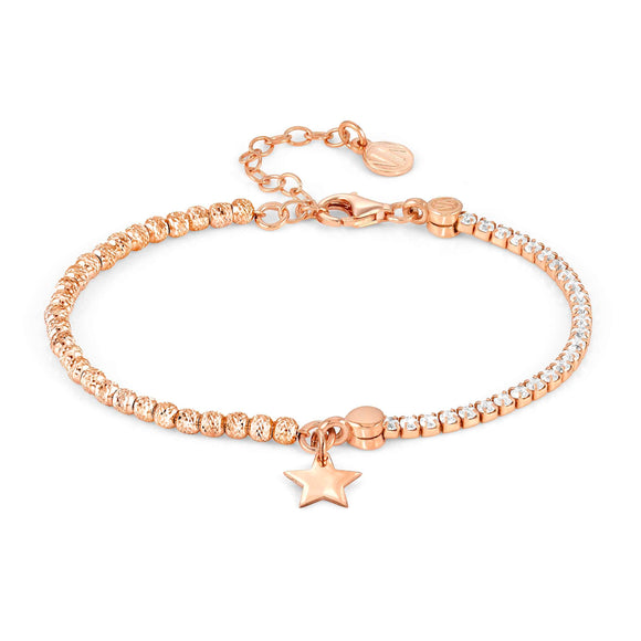 CHIC & CHARM bracelet ed. CELEBRATION  925 silver,CZ, (SYMBOL) Rose gold Star 148616/090