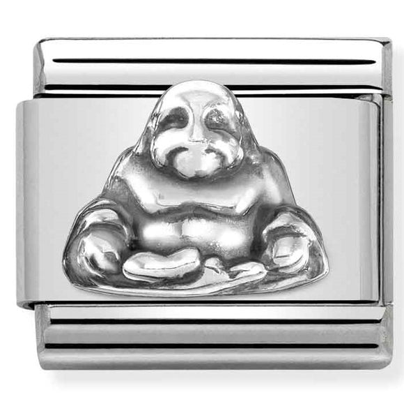 330101/52 Classic OXIDIZED  ,st.steel, sterling silver Buddha