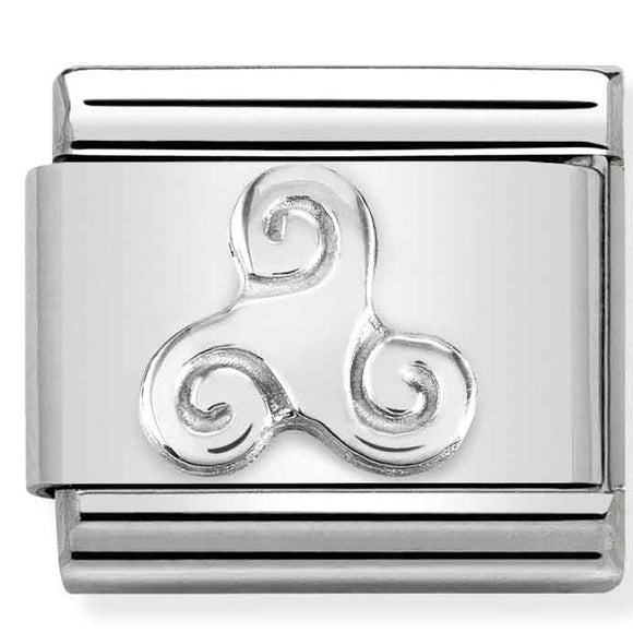 330106/05 Classic  st.steel, sterling silver  Celtic Triskell