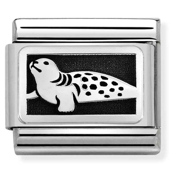 330111/36 Classic PLATES  steel & 925 silver, Seal