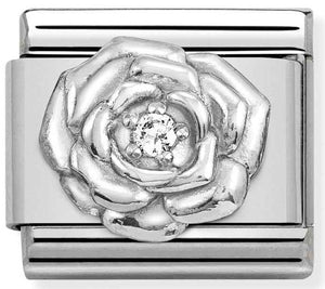330311/12 Classic  symbols S/Steel,silver 925,CZ.Rose