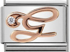 430310/07 Classic 9ct Rose Gold Letter G
