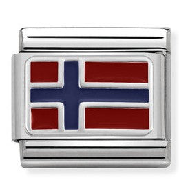 330207/09 Classic Silvershine Flag Norway